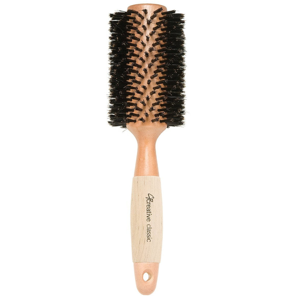Eco-Reinforced Boar Bristle Round Hair Brush for Thick Hair - Creative Professional Hair Tools