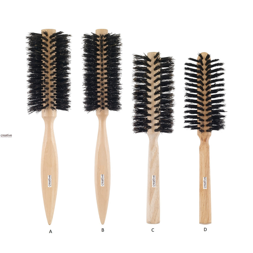 Creative beach wood  natural bristle range - Creative Professional Hair Tools