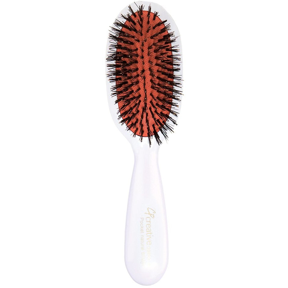 Classic Signature White Paddle Hair Brush (3 sizes and 2 bristle types) - Creative Professional Hair Tools