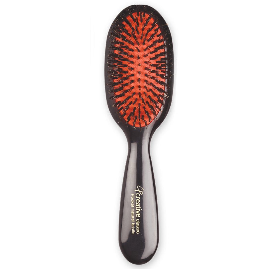 Classic Signature Paddle Natural Boar Bristle Hair Brush- Creative Professional Hair Tools