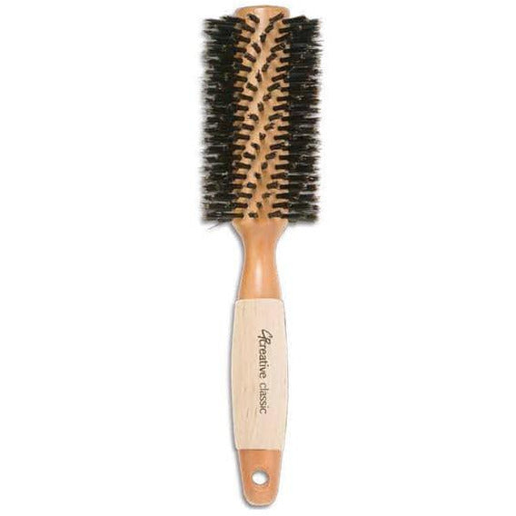 Eco- Reinforced Boar Bristle Round Hair Brush for Thick Hair - Creative Professional Hair Tools