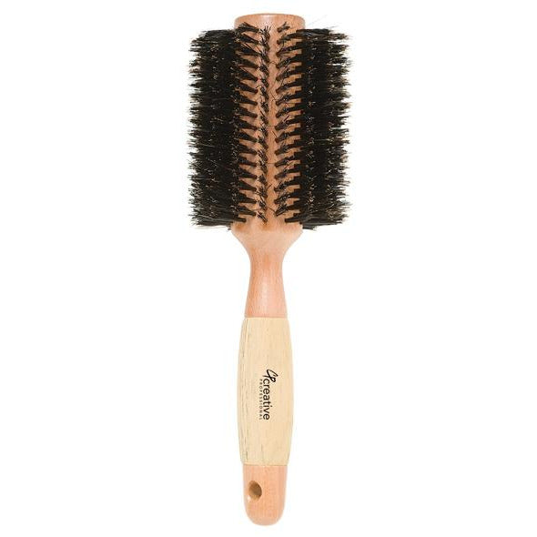 Eco-Friendly Boar Bristle Round Hair Brush - Creative Professional Hair Tools