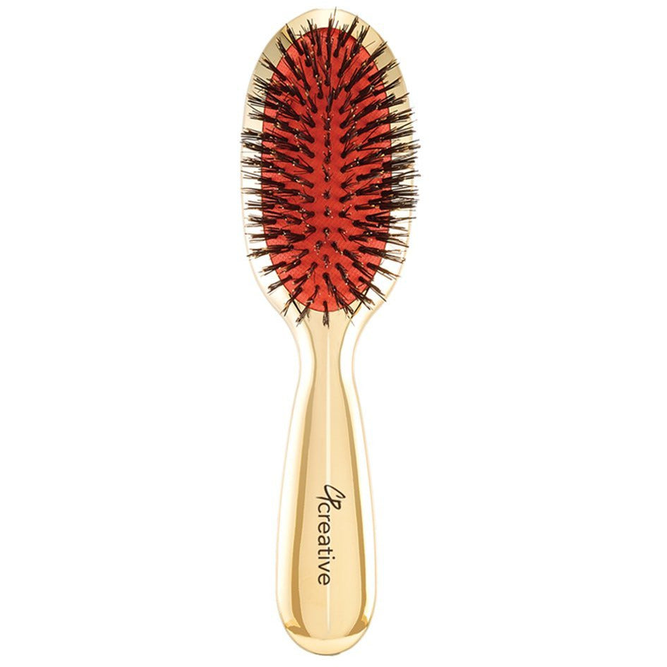 Classic Signature Gold Paddle Hair Brush (2 sizes and 2 bristle types) - Creative Professional Hair Tools