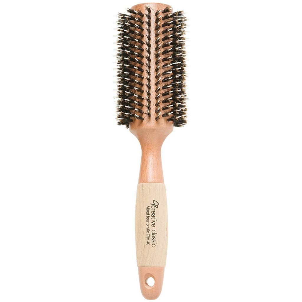 Eco-Friendly Mixed Bristle Round Hair Brush - Creative Professional Hair Tools