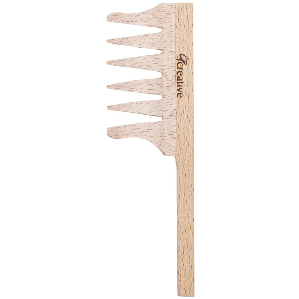 Birch Wood 8.35 Inch Wide-Tooth Comb - Creative Professional Hair Tools