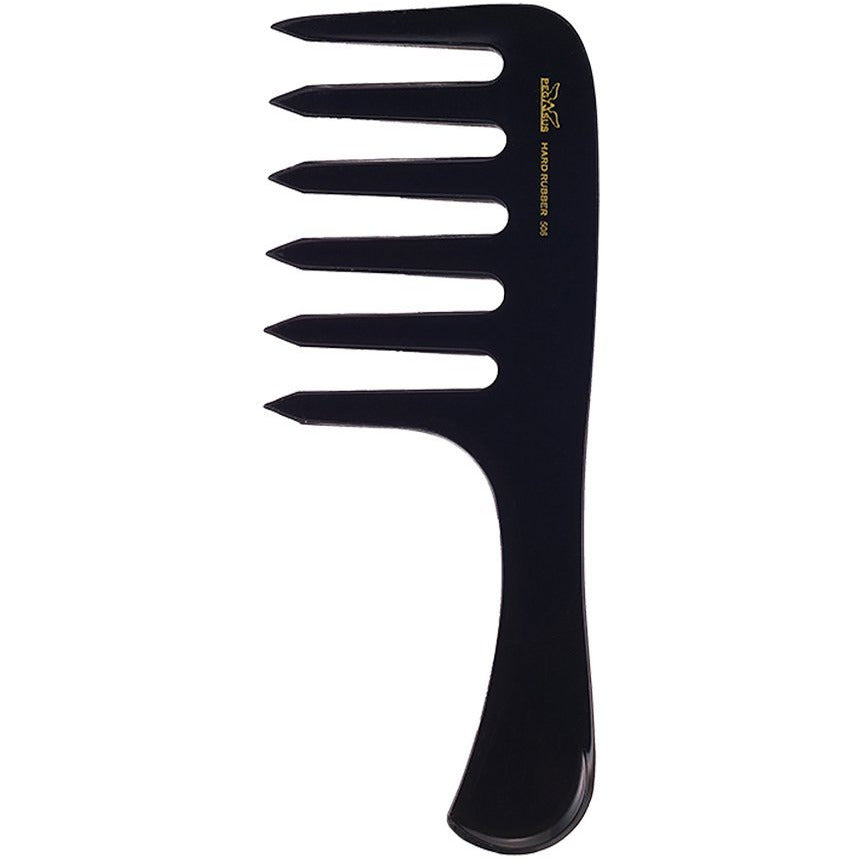 Wide Tooth 6.5 Inch Hard Rubber Comb - Creative Professional Hair Tools
