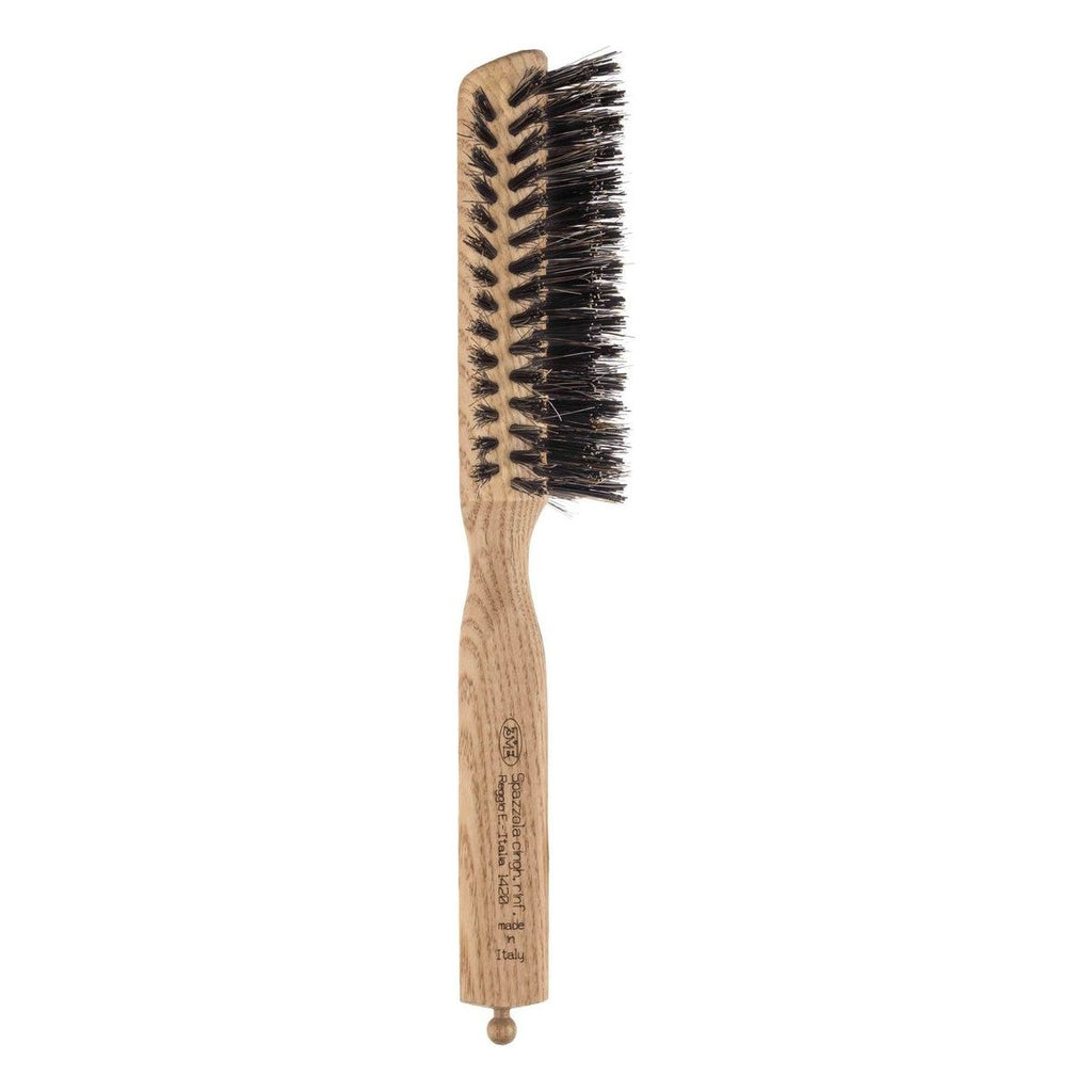  Natural firm Boar Bristle Half Hairbrush Wood Brush